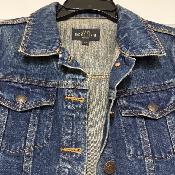 J.Crew Women's Classic Indigo Denim Jacket Size XS 36160 - Picture 7 of 13